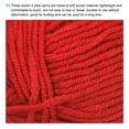 thumbnail image 3 of Uxcell Acrylic Yarn Skeins Soft Crochet Yarns for Knitting and Crocheting Craft Project Light Red, 3 of 7