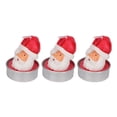 thumbnail image 4 of Velas de Santa de Navidad, Múltiples Usos de 3 PCS Luces de Té Velas Románticas para La Fiesta, 4 of 7