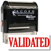 Large Self-Inking Validated Stamp with Blue Ink