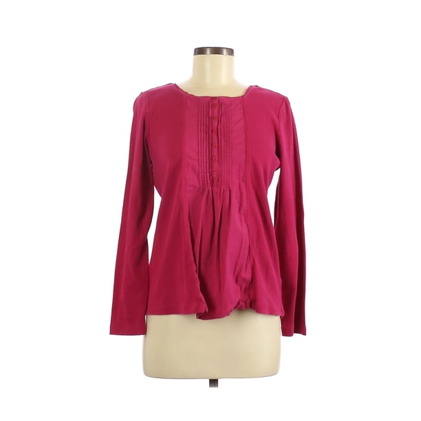 L L Bean Pre Owned L L Bean Women S Size M Long Sleeve Top Walmart Com Walmart Com