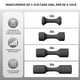 thumbnail image 3 of Mancuernas Ajustables, Juego de Pesas de Mano Ajustables, 2, 3, 4, 5 Libras, Múltiples Opciones de Peso, Juego de 2 Mancuernas Ajustables con Mango Antideslizantede, Entrenamiento de Fuerza, 3 of 7