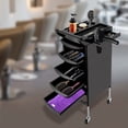 thumbnail image 2 of Peakora Mobile Beauty Salon Trolley Cart with Space-Saving Design, Anti-Slip Drawers, and 4 Swivel Wheels for Salons, Hospitals & Home Storage, 2 of 11
