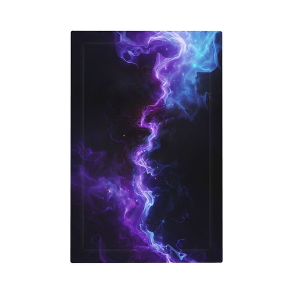 Fuzoiu Purple And Blue Nebula Print Single Duplex Outlet Cover Plate, Light Switch Cover, for Receptacle Light Switch, Switch Cover Decorative Wallplate-Style V