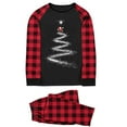 thumbnail image 2 of Yievot Family Christmas Pajamas Matching Sets PJ's Sleepwear Printed Long Sleeve Shirts and Plaid Pants Soft Loungewear Pjs Set, 2 of 3