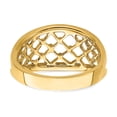 thumbnail image 6 of 14K Mesh Ring Tapered Band Ring K4618, 6 of 7