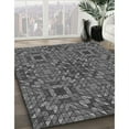 thumbnail image 2 of Ahgly Company Indoor Rectangle Patterned Iridium Black Area Rugs, 7' x 10', 2 of 6
