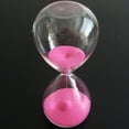 thumbnail image 3 of Abbracc 15 Minutes Sandglass Hourglass Sand Clock Timers Desktop Clock Pink, 3 of 8