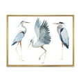 thumbnail image 1 of Designart Oiseaux Héron II ART MURAL À CADRE FLOTTÉ, 1 of 4