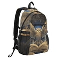 thumbnail image 2 of JIALIOU 14" Laptop Backpack Waterproof Airline Approved Stylish Casual Daypack for Travel Business College Work, Owl Perched on Book, 2 of 8