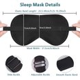 thumbnail image 5 of SUPTREE Mulberry Silk Dark Eye Sleep Mask for Women Men Kids Eye Covers for Sleeping Blind Fold Night Mask, 5 of 7