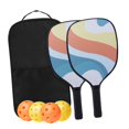 thumbnail image 4 of s Set 2 Rackets 4 Balls and Bag for Indoor and Outdoor Orange, 4 of 8