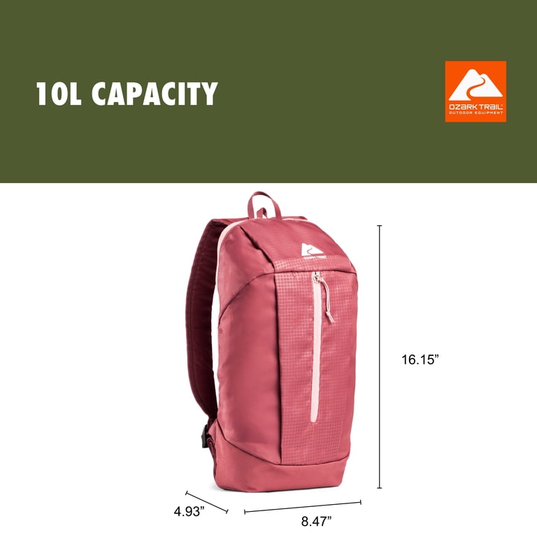 Ozark Trail 10L Adult/Teen Embossed Polyester Daypack Backpack