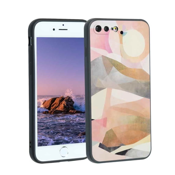 Abstract Phone Case, Degined for iPhone 7 Plus Case Men Women, Flexible Silicone Shockproof Case for iPhone 7 Plus