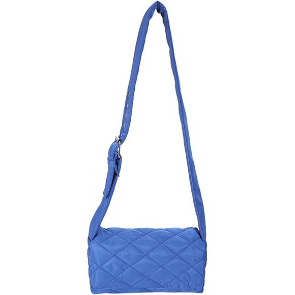 Kukuzhu Quilted Tote Bag for Women Padding Down Cotton Dumpling Bag Fashion Shoulder Bag