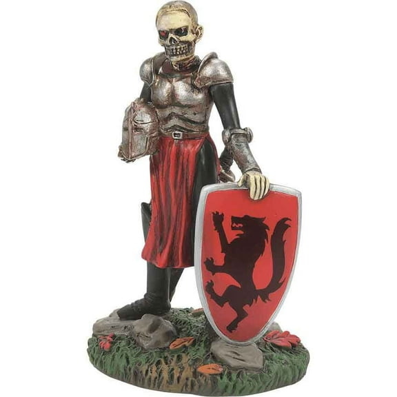 Department 56 Villages 3.50In The Mad Knight Of Calvario, Polyresin, Halloween Village Shield Helmet 6011445