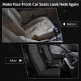 thumbnail image 3 of Front Car Seat Covers Compatible with 1998-2003 Ford Ranger, Front High Back 60/40 Split Bench Seat Covers, Car Seat Cover with Molded Headrests Opening Center Console and Foam Seat Cushion, 3 of 6