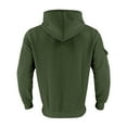 thumbnail image 4 of YLSDY Hoodies for Men Quarter Zip Pullover Tactical Sweatshirt Vintage Long Sleeve Casual Fashion Drawstring Hoodie with Pockets Army Green M, 4 of 8