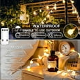 thumbnail image 3 of SUMMIT String Lights for Bedroom, 33ft 100 Led Connectable Globe String Lights Indoor, Hanging Fairy Lights Plug in with Remote for Kids Room Dorm Classroom Outdoor Christmas Tree Decor, Warm White, 3 of 18