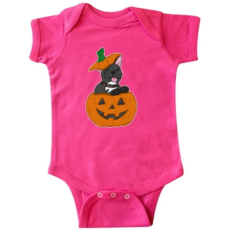 

Inktastic Pumpkin Puppies Halloween Frenchie Gift Baby Boy or Baby Girl Bodysuit
