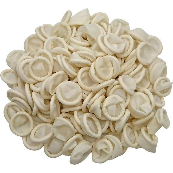 Disposable Latex Finger Cots, Anti-Static Rubber Fingertips Protective, Powder-Free Non-Slip Disposable Gloves For Electronic Repair, Painting, Jewelry Cleaning (Approximately 250