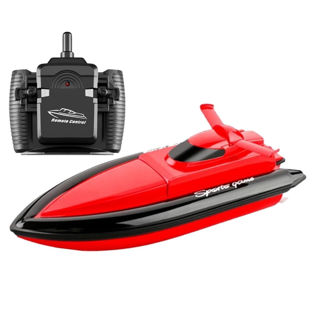 Barco RC 2.4G 4CH 20KM / H Barcos de carreras de control remoto Lancha rápida rojo Zulema barcos de piscina rc