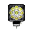 thumbnail image 1 of Mistaha 27W Mini Square LED Work Light for Cars, Trucks, and Engineering Vehicles - Black Color, 9 Beads, 10-35V DC, Compact Design, 1 of 5