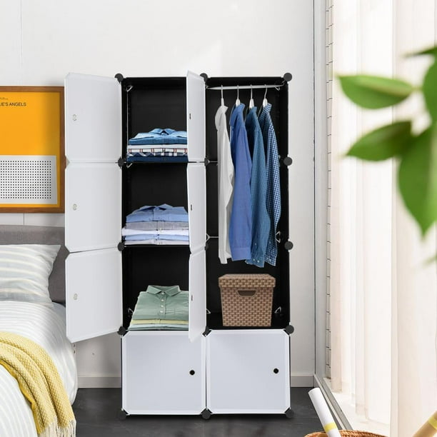 Ktaxon Portable 8-Cube Storage System, Sturdy DIY Clothes