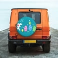 thumbnail image 6 of Sikiie bunny holding flower Print PVC Leather Spare Tire Wheel Cover Spare Tire Cover, for Car Truck SUV Camper Trailer Universal Fit-16 inch, 6 of 6
