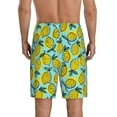 thumbnail image 3 of Easygdp Lemon1 Men's Short Pajama Pants, Sleep Shorts, Household Pants, Casual Pants with Pockets - 3X-Large, 3 of 9