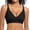 107-Black, variant on Wireless Bra for Women Comfortable No Underwire Jelly Deep V Bras Seamless Soft Everyday Bras