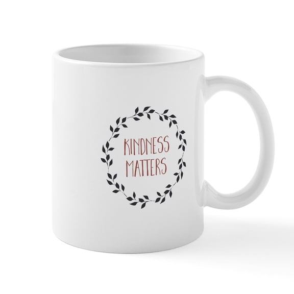 CafePress - Kindness Matters Mugs - 11 oz Ceramic Mug - Novelty Coffee Tea Cup