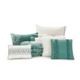 thumbnail image 3 of Better Homes & Gardens Teal 12 Piece Bed in a Bag Comforter Set with Sheets, Full, Floral, Polyester, 3 of 11