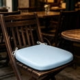 thumbnail image 6 of Gumesh Outdoor Chair Cushions, 17" x 17" Thick D-Shaped Patio Furniture Outdoor Seat Cushions Waterproof with Ties, Dining Pads, 6 of 7