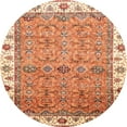 thumbnail image 1 of Ahgly Company Indoor Round Abstract Red Oriental Area Rugs, 3' Round, 1 of 6