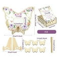 thumbnail image 3 of Butterfly Themed Wooden Guestbook Set With Photo Frame Display Stand, Wooden Storage Box, 60 Wooden Slices And Gold Pen, Capture Special Moments Re Happy Memories, Ideal For, 3 of 5