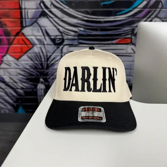 Darlin’ Hat, Funny Baseball Cap, Funny Trucker Hat Baseball Hat, Adjustable Unisex Hat for Casual Wear Street Fashion and Parties