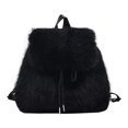 thumbnail image 3 of Mochilas de invierno de terciopelo de colores sólidos informales, bolsos de gran capacidad de alta calidad con cubierta simple para mujeres, estilo nuevo de moda 2024, 3 of 5