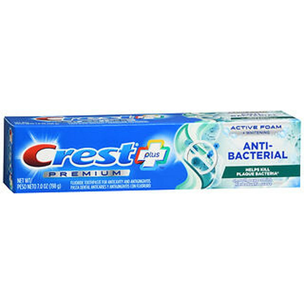 Crest Plus Premium Anti-Bacterial Fluoride Toothpaste ...