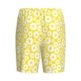 thumbnail image 2 of Lsque Daisies Flowers Mens Sleep Pajama Shorts,Short Pajama Pants, Cotton Ultra-Soft Knit-Small, 2 of 9
