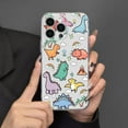thumbnail image 5 of Cute Dinosaurs Clear Soft  for iPhone Case (Clear,iPhone 14 Plus), 5 of 5