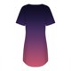 thumbnail image 5 of Gibobby Pijamas Mujer Verano Sexy Pijamas Camisón de manga corta con estampado degradado para mujer, camisón con cuello redondo, cómodo vestido de camisón(Morado,M), 5 of 5