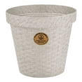 thumbnail image 2 of Maceta Redonda Plásticos La Ardilla Rattan 15 cm Blanco, 2 of 4