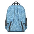 thumbnail image 3 of Paisley and Damask Blue Pattern Cute School Backpack Bag with Padded Back and Adjustable Shoulder Straps 16.9 X 12.6 X 5.9 Inches, 3 of 5