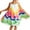 Rainbow Stripe, variant on Toddler Baby Girls Summer Spaghetti Strap Floral Dress Swing Beach Sun Dress,Butterfly-3T