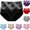 Black, variant on CHUMUD Plus Size Cotton Underwear for Women High Waisted Full Coverage Briefs Solid Soft Strech Breathable Floral Panties