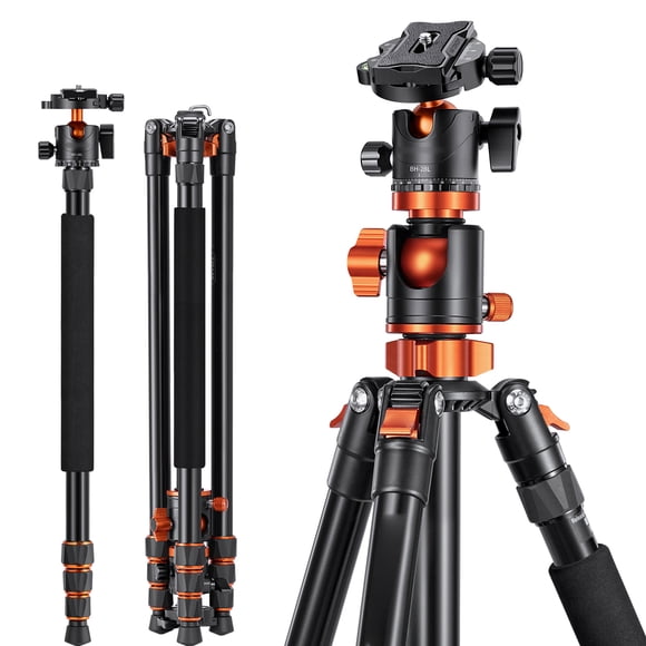 Monopods K&F CONCEPT SA254T1 2.39M/94.1Inch Professional Photography Tripod Monopod Horizontal Camera Tripod Stand Aluminum Alloy 10kg/22lbs Load Capacity with 360 Rotatable