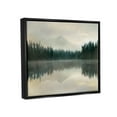 thumbnail image 6 of Stupell Industries Foggy Lake Forest Landscape Soft Nature Water Reflection Jet Black Framed Floating Canvas Wall Art, 24x30, by Danita Delimont, 6 of 9