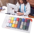 thumbnail image 4 of Hilo De Coser, Resistente Al Desgaste, 24 Rollos De Hilo De Coser A Mano, Poliéster De Colores Surtidos Para El Hogar, 4 of 7