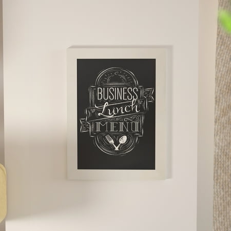 Alamont Home - Canterbury 18"W x 0.75"D x 24"H Magnetic Wall Mounted Chalkboard - Solid White