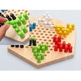 thumbnail image 3 of Toys Of Wood Oxford Chinese Checkers Wood And Gobang (5 por fila) - Juego de mesa familiar 2 en 1 - Juego de estrategia lógica - Juegos de mesa de madera para adultos y para niños, 3 of 5